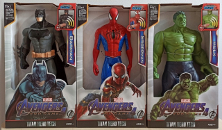 SPIDERMAN - HULK BATMAN SPIDERMAN 3 ks nastaviť figurín pevné
