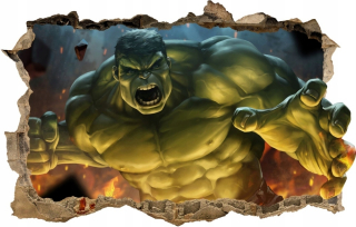 HULK - Hulk Sticker na stene Avengers 100x64 # 300