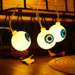 Halloweenska LED svetelná reťaz duchov 10 svetiel 1,5M
