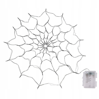 3,9-metrové svetlo LED Spider Halloween s 8 režimami fialovej