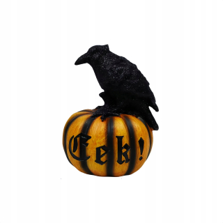 Halloweenske stolové dekorácie Strašidelné tekvicové stolové dekorácie
