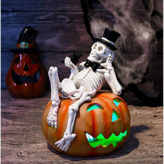Živica na dekoráciu halloweenskej lampy z tekvice lebky