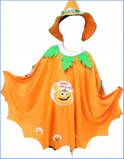 Halloweenska kostýmová pláštenka s klobúkom. Detský kostým
