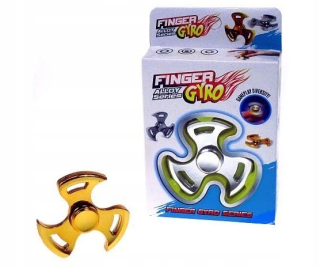 Spongebob - Hadový fidget spinner kovové vrtule zlato