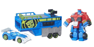 TRANSFORMERS - HASBR Transformers Rescue Bots Optimus + Spinner