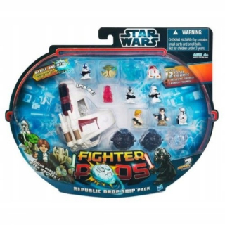 STAR WARS - HASBRO A0321 STAR WARMS FIGHTER PODS 12 FIGURINES