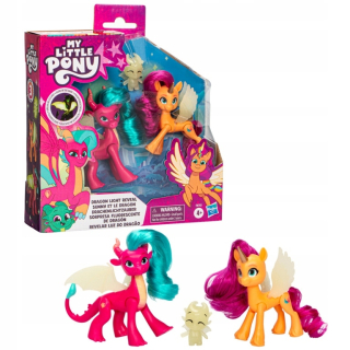 Hasbro My Little Pony Magic Dragon Light 3 figúrky svietia fluo F8702