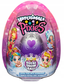 Hatchimals - Hatchi-wow Hatchals pixies Royal Snow Ball Silver