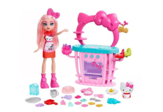 HELLO KITTY Ahoj Kitty Cukrovinky Doll + GWX05 Set