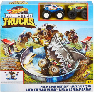Hot Wheels LAUNCHER Monster Trucks SHARK ARENA