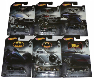 BATMAN -  Hot Wheels Series Batman DC 80 rokov X6 SET -NOWE