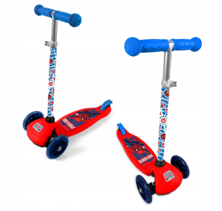 SPIDERMAN - Scooter 3 kolesový pavúk-muž pre chlapca