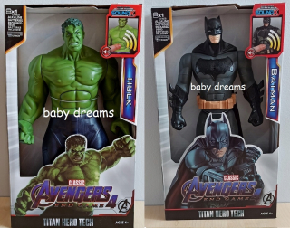 HULK - HULK + BATMAN FIGURINE 2 ks pohybujúce sa kvalitu