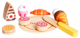 BING A PRIATELIA - Iwood drevené potraviny tortu cupcakes zmrzlina