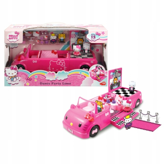 HELLO KITTY Party Limuzína Auto pre bábiky Hello Kitty mačky