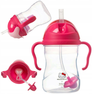 HELLO KITTY Inovatívna fľaša na vodu so slamou BOXPOW Ahoj Kitty