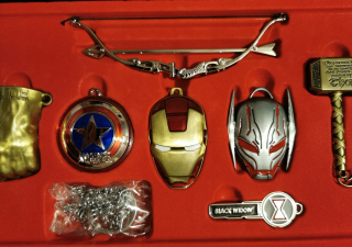 HULK - Iron Man Hammer Thora Fist Hulk Keychains Metal PL