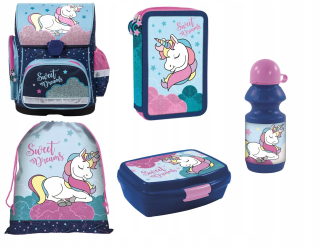 Aktovka školská taška - Unicorn SchoolBag School Bag ceruzka prípad vrece