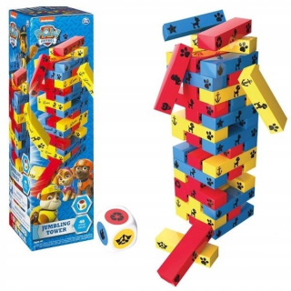 PAW Patrol - JENGA DOG PATROL Drevený tanec Spin Tower