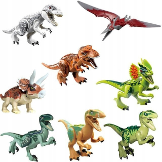 Jurský svet - Jurassic World Set 8 ks Dinosaury Klocki !!!