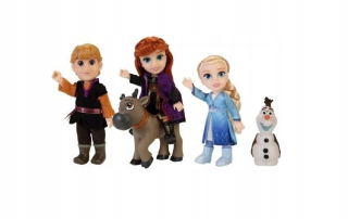 Elsa Frozen - Jakks Pacific Sada 5 bábik z rozprávky ľadu