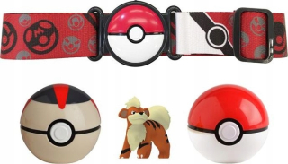 Pokémoni - Jazwares Pokémon Clip 'N' Go Poe Ball Belt + Figurine