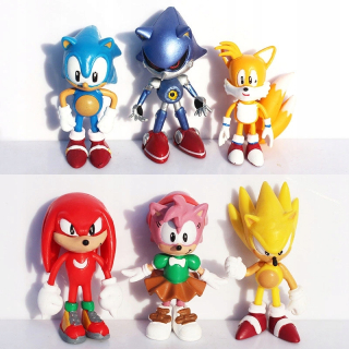 SONIC hračky - Hedgehog Sonic figúrky 6 ks 4 generácia 72982
