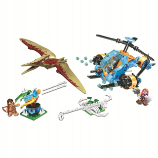 Jurský svet - Jurassic World Blocks Helicopter chytiť dinosaury