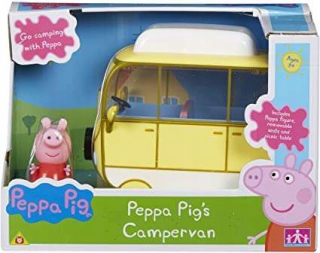 Pepa Pig - Kamper ošípané Peppy Auto Auto + Peppa Figurine