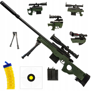 Detská pištoľ - Pištoľ ostreľovacej pušky pre gule AWP + zadarmo