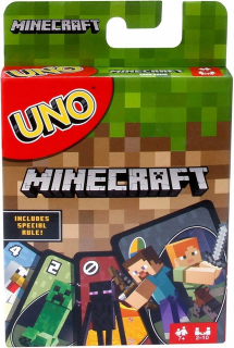 MINECRAFT - Karta UNO MINECRAFT 112 PCS MATTEL GAME CARD