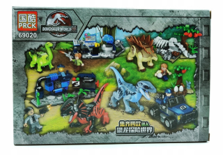 Jurský svet - Klocki Jurrasic World Dinosaury 4 v 1 Ako LEGO