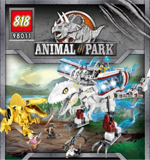 Jurský svet - LED bloky 21320 Skeletin Dinosaurus 518ks JURAS