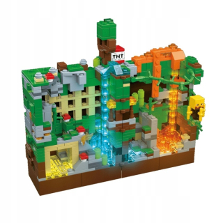 MINECRAFT  - LED bloky 866 Minecraf 21160 XXL veža odporúča
