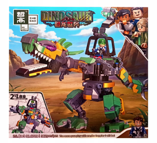 TRANSFORMERS - Lego dinosaurus transformátory Robot 2W1 362 EL