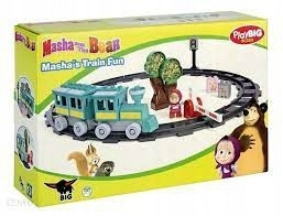 Máša a medveď - Bricks Masha a medvedí fronty na tratiach