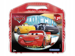 McQueen - Puzzle podložky v kufri 6 návrhy 20 áut 3