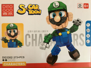 Super Mario - Super Mario 3D Bricks - Luigi - 273 el. ako lego