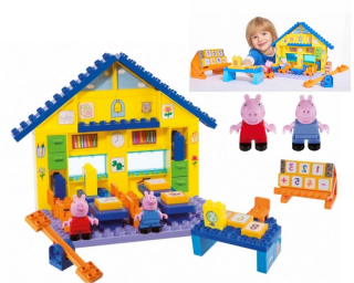 Pepa Pig - Peppy 2+ potrubné podložky zodpovedajú lego duplo