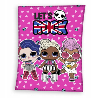 Bábiky LOL - Fleece deka Lalets lol 150 x 200