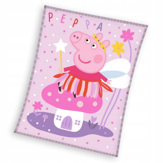 Pepa Pig - Deka prikrývka polárna 150x200 prasiatko peppa