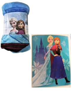 Elsa Frozen - Deka plyšová krajina ľadu mrazená veľký 130x170