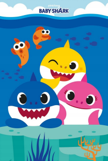 Detská deka Super Baby Shark 100 × 150 cm