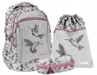 Školská taška - batoh, set, zostava - KOLIBER BACKPACK SET CUSTE CASE DIEVATEĽKO
