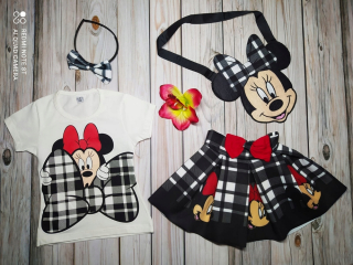 Minnie Mouse - Sada dievčat Minnie Sukňa kabelka 92/98