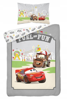 McQueen - Súprava podstielky pre detskú postieľku 100x135 Cars Zigzag