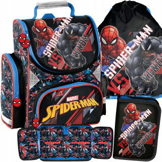 Aktovka školská taška - ŠKOLSKÁ SADA TORNISTER SPIDERMAN VENOM PASO
