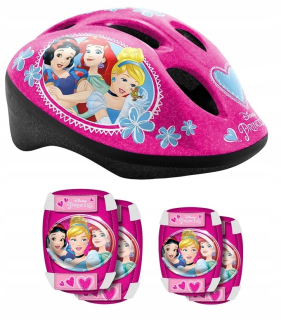 Popoluška - Cinderella Arielka Kit Prilba 4 chrániče bicyklov