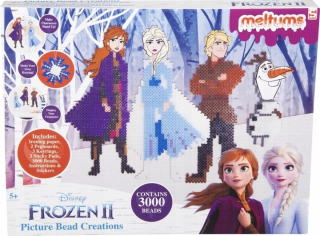 Elsa Frozen - Žehliace korálky 3000 ks Mrazené ako Pyssla