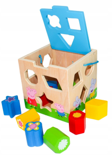 Pepa Pig - Ankle Sorter Vzdelávacie drevené prasa Peppa